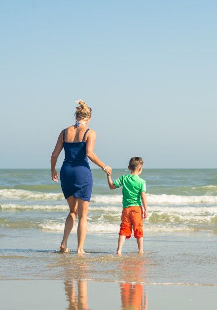 Swimming on wadden island Ameland